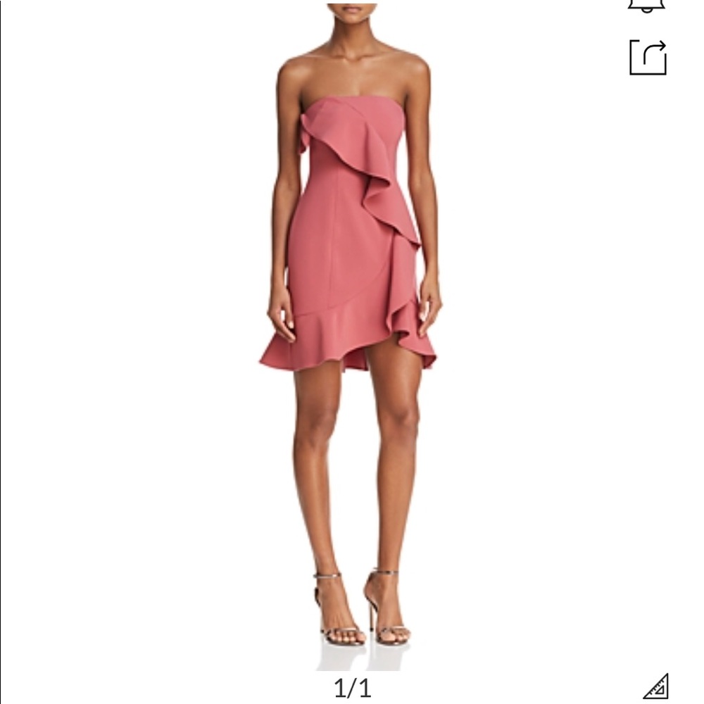 LIKELY Monetta Strapless Dress, Size 00, Mauvewood